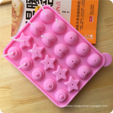 20 Silicone Tray Pop Cake Stick Mould, Lollipop Party Cupcake, Baking Mould